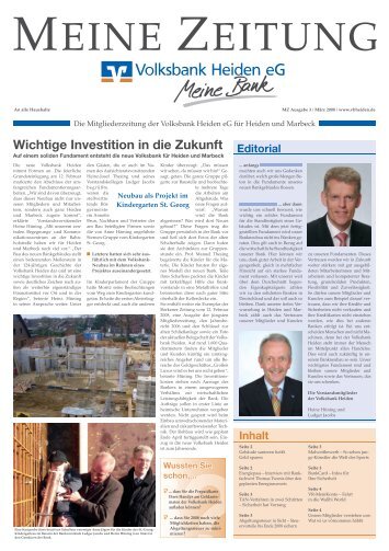 Ausgabe 03/2008 - Volksbank Heiden eG