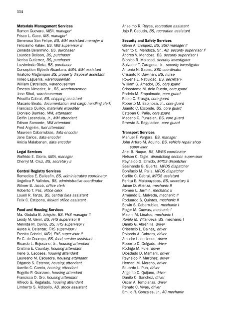 IRRI Staff Listings, 1961-2005 - cgiar