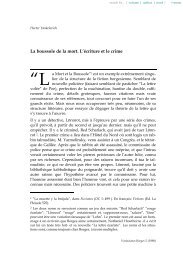 La boussole de la mort. L'écriture et le crime