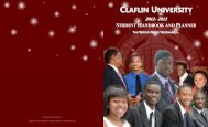 Student Handbook - Claflin University