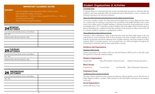 Student Handbook - Claflin University