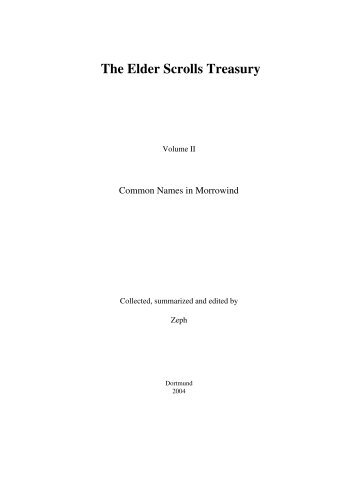 The Elder Scrolls Treasury, Volume II - The Imperial Library