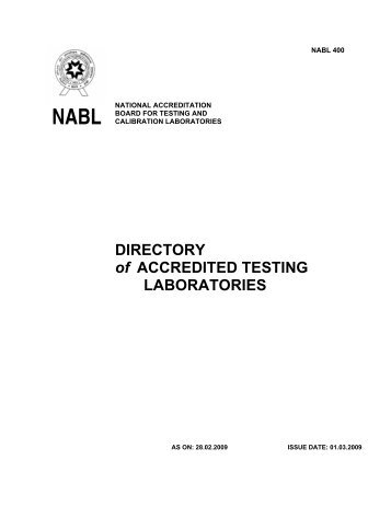 NABL Accredited calibration laboratories - BHEL PSWR