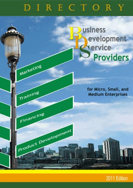Directory Of Business Development Services Bds Dti