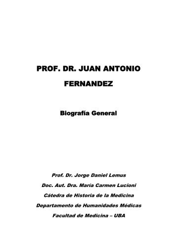 PROF. DR. JUAN ANTONIO FERNANDEZ - Jorge Lemus