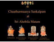 Chaturmasya sankalpa mahotsavam as PDF ... - Srihayagrivan