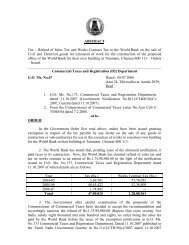 Refund of Sales Tax and Works Contract Tax to ... - Tamil Nadu VAT