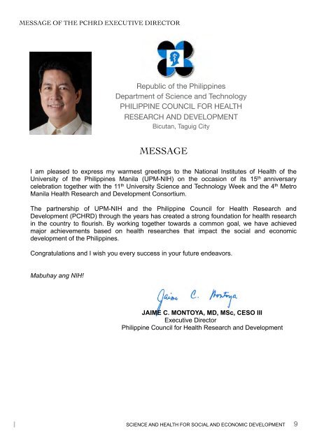 NIH 2013 Program - University of the Philippines Manila
