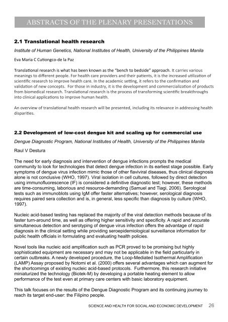 NIH 2013 Program - University of the Philippines Manila