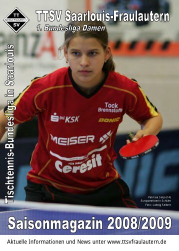Saisonmagazin 2008/09 - TTSV Saarlouis-Fraulautern