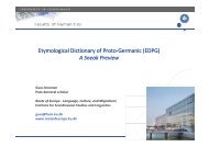 Etymological Dictionary of Proto-Germanic - Etymology and the ...