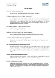 FAQ Kunden