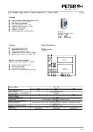 AC drive for single-phase AC motors VersiDrive i - PETER electronic