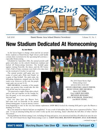 10-11 Fall Newsletter - Daniel Boone Area School District