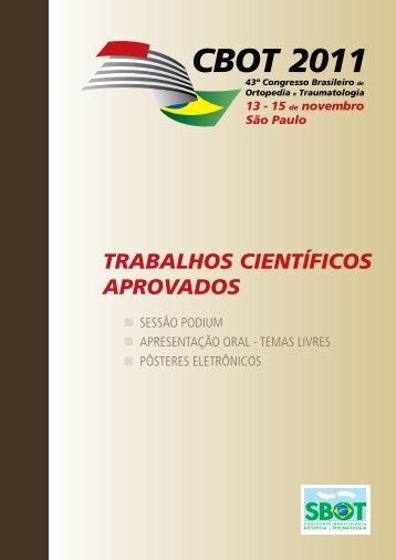 CBOT 2011 - 43º Congresso Brasileiro de Ortopedia e Traumatologia