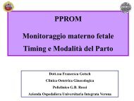 PPROM Monitoraggio materno fetale Timing e Modalità del Parto