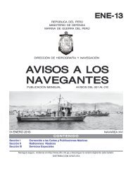 avisos a los navegantes - Dirección de Hidrografía y Navegación