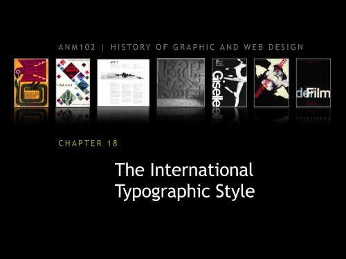 The International Typographic Style - ANM102 History of Graphic ...