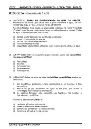 BIOLOGIA– Questões de 1 a 15 - ClickFacil.net