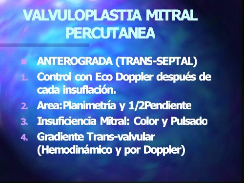 Valvuloplastia - Cardiología Clínica El Salvador