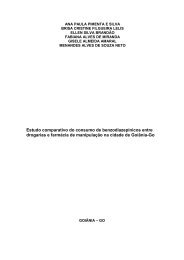 Estudo Comparativo do Consumo de Benzodiazepínicos entre ... - Ucg