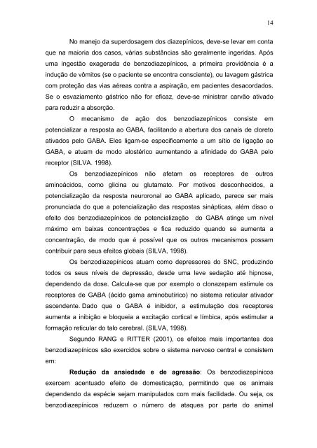 Estudo Comparativo do Consumo de Benzodiazepínicos entre ... - Ucg