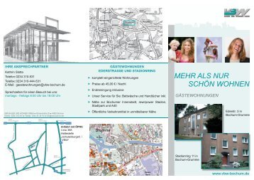 Download Flyer als PDF - VBW Bauen und Wohnen GMBH