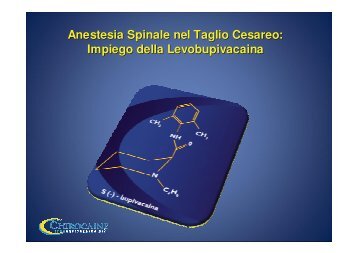 Anestesia Spinale nel Taglio Cesareo: Impiego della Levobupivacaina