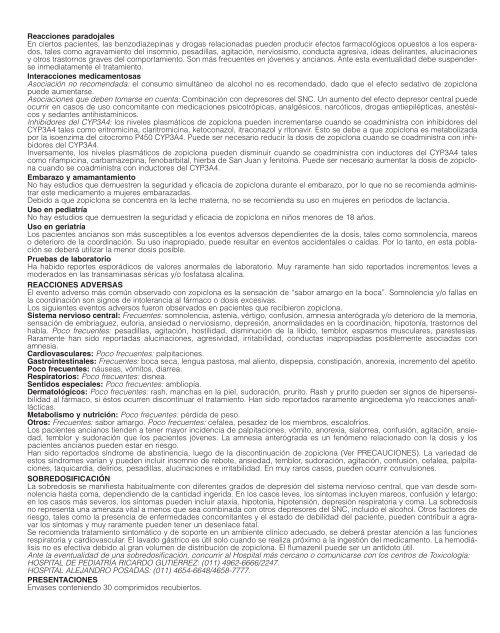 Insomnium zopiclona precio