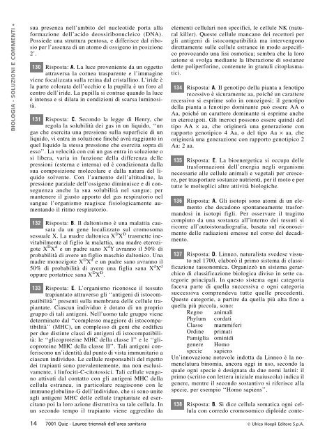 Download Commenti Biologia - Hoepli Test