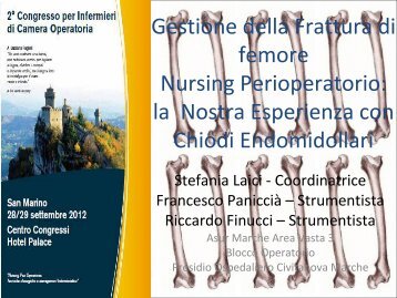 Gestione della Frattura di femore Nursing perioperatorio - infermieri ...