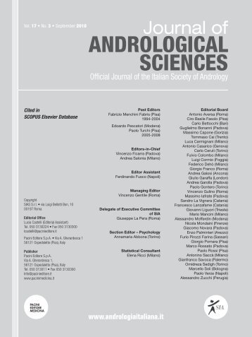 Volume degli Abstract - Jas - Journal of ANDROLOGICAL SCIENCES