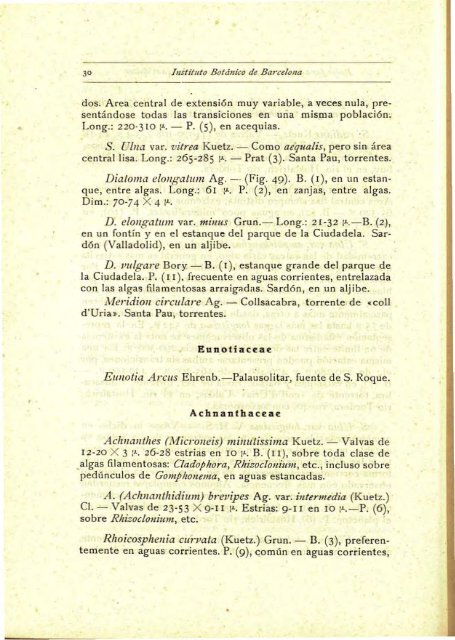 Datos para la flora algológica de nuestras aguas dulces - Jolube ...