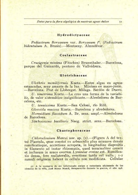 Datos para la flora algológica de nuestras aguas dulces - Jolube ...