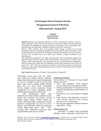 Perancangan Sistem Pemanas Bearing Menggunakan Kontrol Pi ...