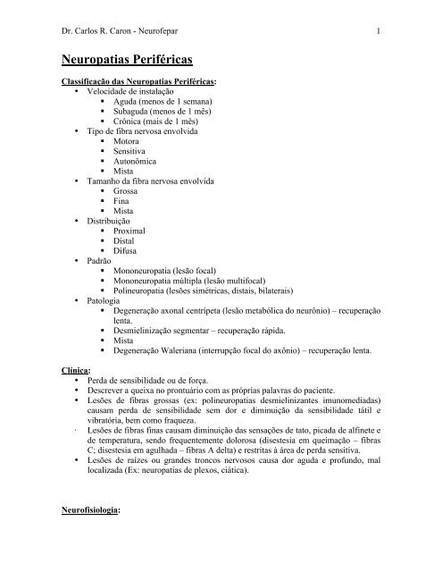 Pequena neuropatia frias fibra de mãos