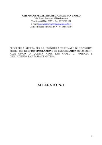 Allegato 1.pdf - Ospedale San Carlo