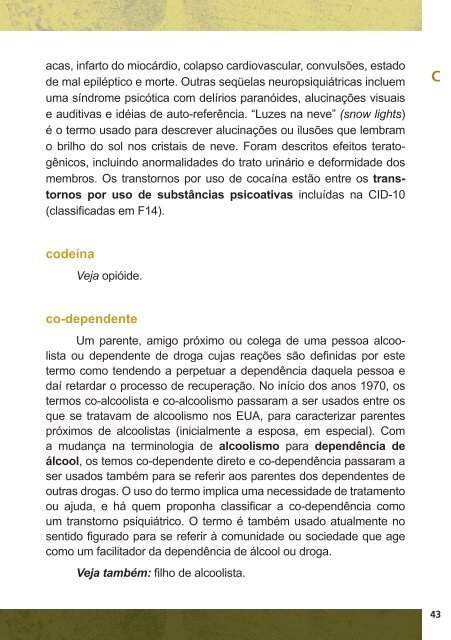 Glossário de Álcool e Drogas - Observatório Brasileiro de ...