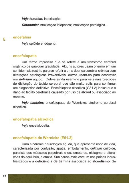 Glossário de Álcool e Drogas - Observatório Brasileiro de ...