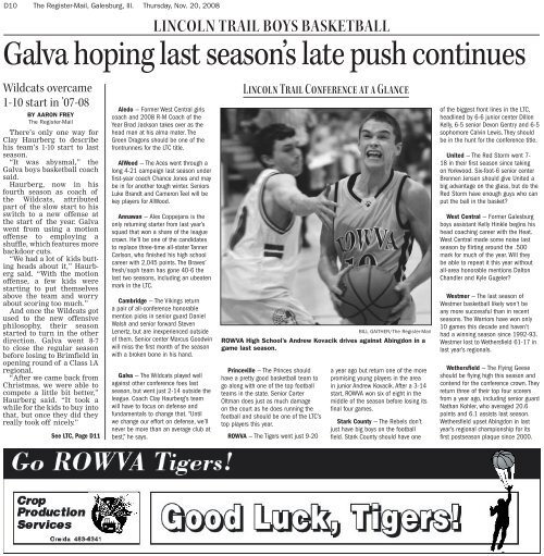 galesburg boys basketball - The Register-Mail