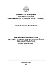 Barotraumatismo em pessoal navegante de cabine - Repositório da ...