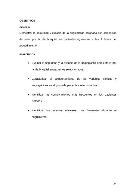 Intervencionismo coronario ambulatorio por la vía braquial en el ...