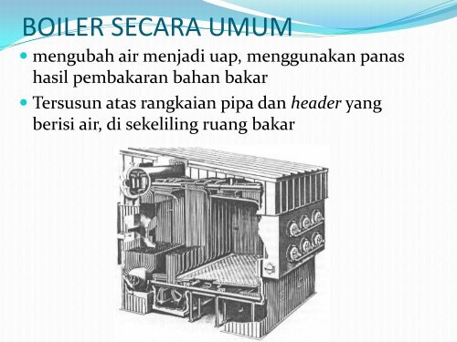 BOILER TIPE SPREADER STOKER dengan DOUBLE TRAVELLING ...