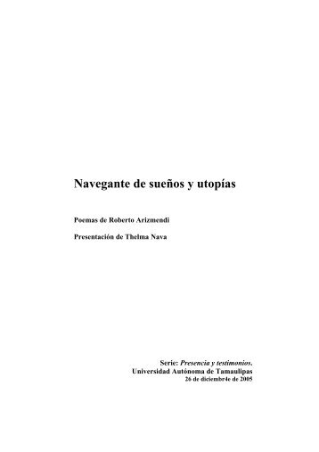 Navegante de sueños y utopías - Roberto Arizmendi, poeta