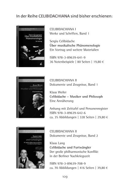 Sergiu Celibidache Gedichte und Erzählungen - Wißner-Verlag