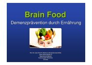 Brain Food: Demenzprävention durch Ernährung (P. Ballmer) - VDOe