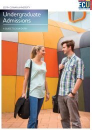 Admissions Brochure - Edith Cowan University