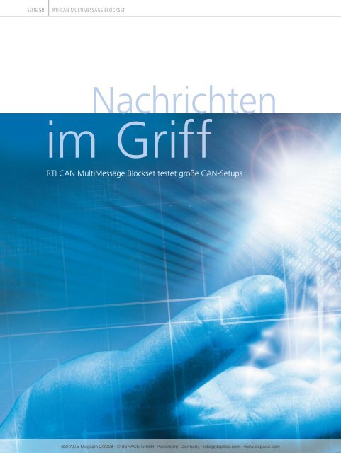 dSPACE MAGAZIN 2/2008