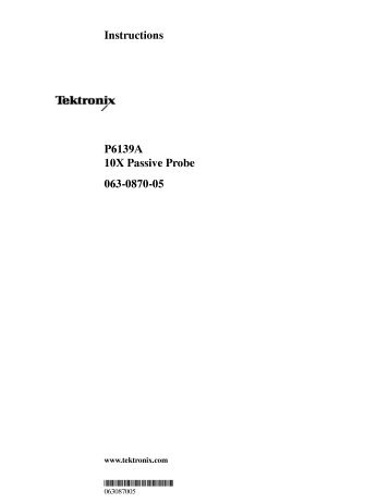 Tektronix P6139A Oscilloscope Probe