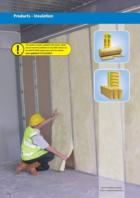 White Book Products Insulation British Gypsum